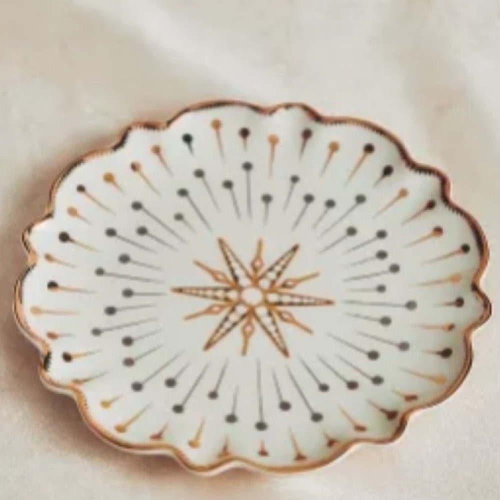 Anthropologie Catherine Martin Starry Night Dessert Plate NWT